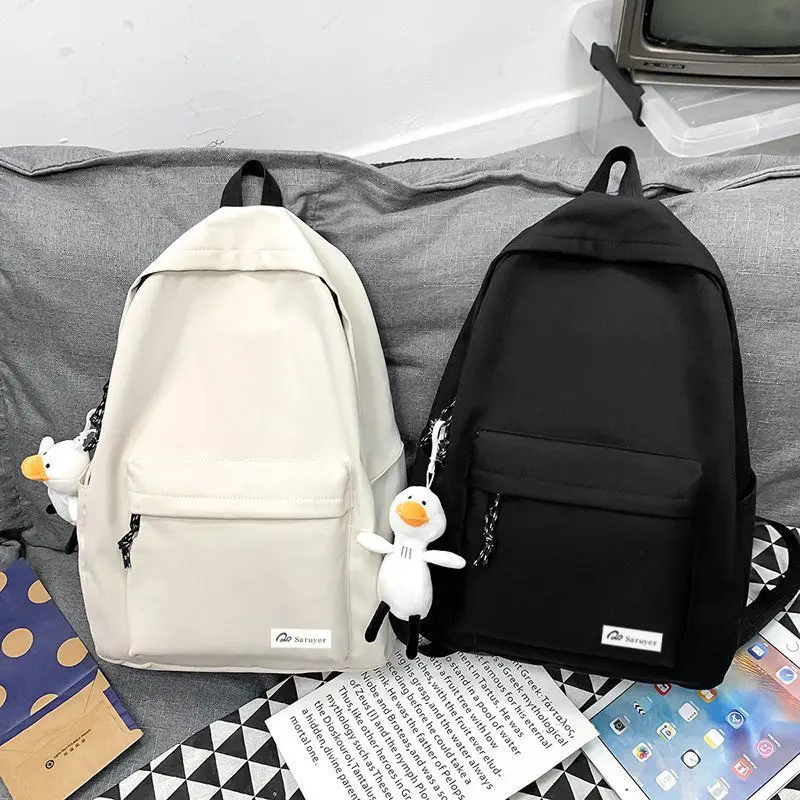 

Oxford Student Women Backpack Kawaii Harajuku Waterproof School Bag Pin Badge Lady Cute Backpack Girl Fashion Book Female Bag