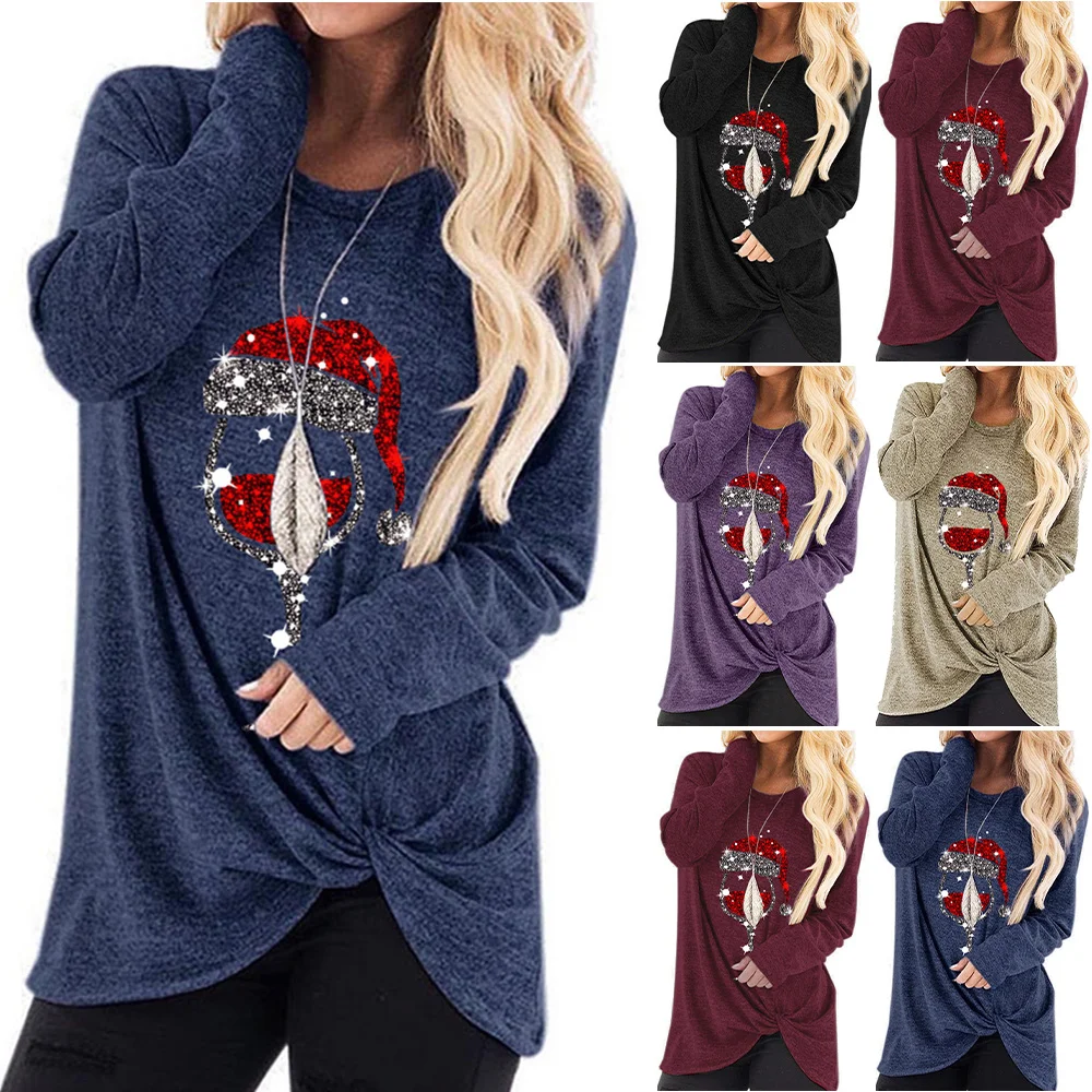 

T Shirt Women Tops Long Sleeve Plus Size O Neck Animals Printed Jumper Ladies Tops Casual Women Clothing Solid Women T Shirt
