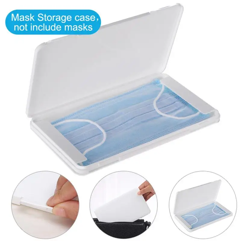 1pc Portable Mouth Mask Case Buckle Storage Seal Box Disposable Face Masks Container Safe Pollution-Free |