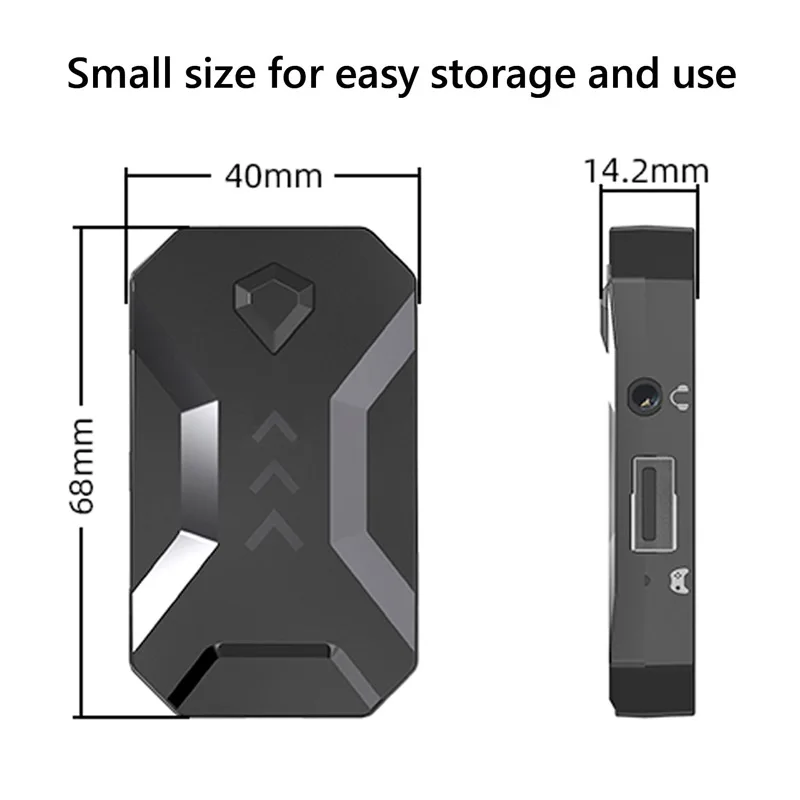 Адаптер клавиатуры и мыши для контроллеров PS4/Xbox/PS3/Switch с возможностью настройки голосового чата и дополнительных кнопок для консолей.