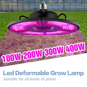 Светодиодсветильник фитолампа полного спектра E27, 100200300400 Вт, 220 В, E26 фитолампа для растений, 110 В, для гидропоники