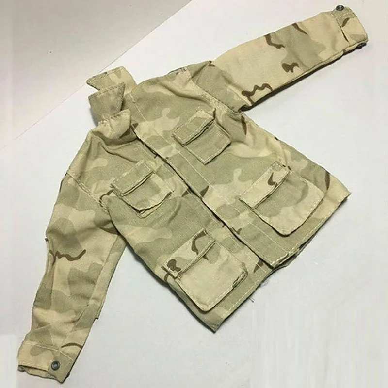 1/6 Male Soldier Camouflage Shirt Camo Top Clothes Model Fit 12" Action Figure Body Doll