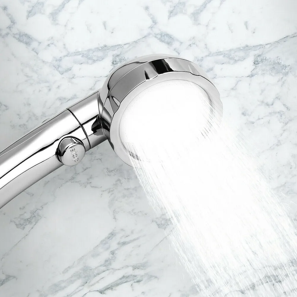 

Universal Shower Head High Pressure Rainfall Shower Head Water Saving One Key To Stop Showerhead For Home Hotel Bathroom