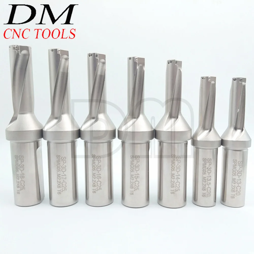 

U-образное сверло для неглубокого бурения Стразы SP-13-3D-C20 / SP-13.5-3D-C20 / SP-14/15/16/17/18-3D-C25 для лезвия SP