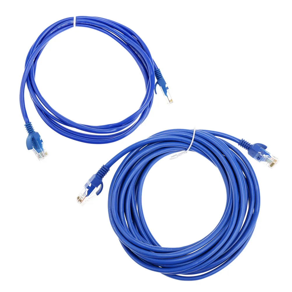 DF57 Ethernet сетевой Cat.5 кабель RJ45 патч LAN шнур провод компьютерный Разъемы синий цвет|