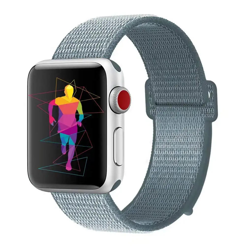 Нейлоновый ремешок для наручных часов Apple Watch 4 серии 3/2/1 38 мм 42 мм из мягкой дышащей ткани, сменный спортивный петля для наручных часов iwatch серии 4 40 мм 44 мм - Цвет ремешка: 13