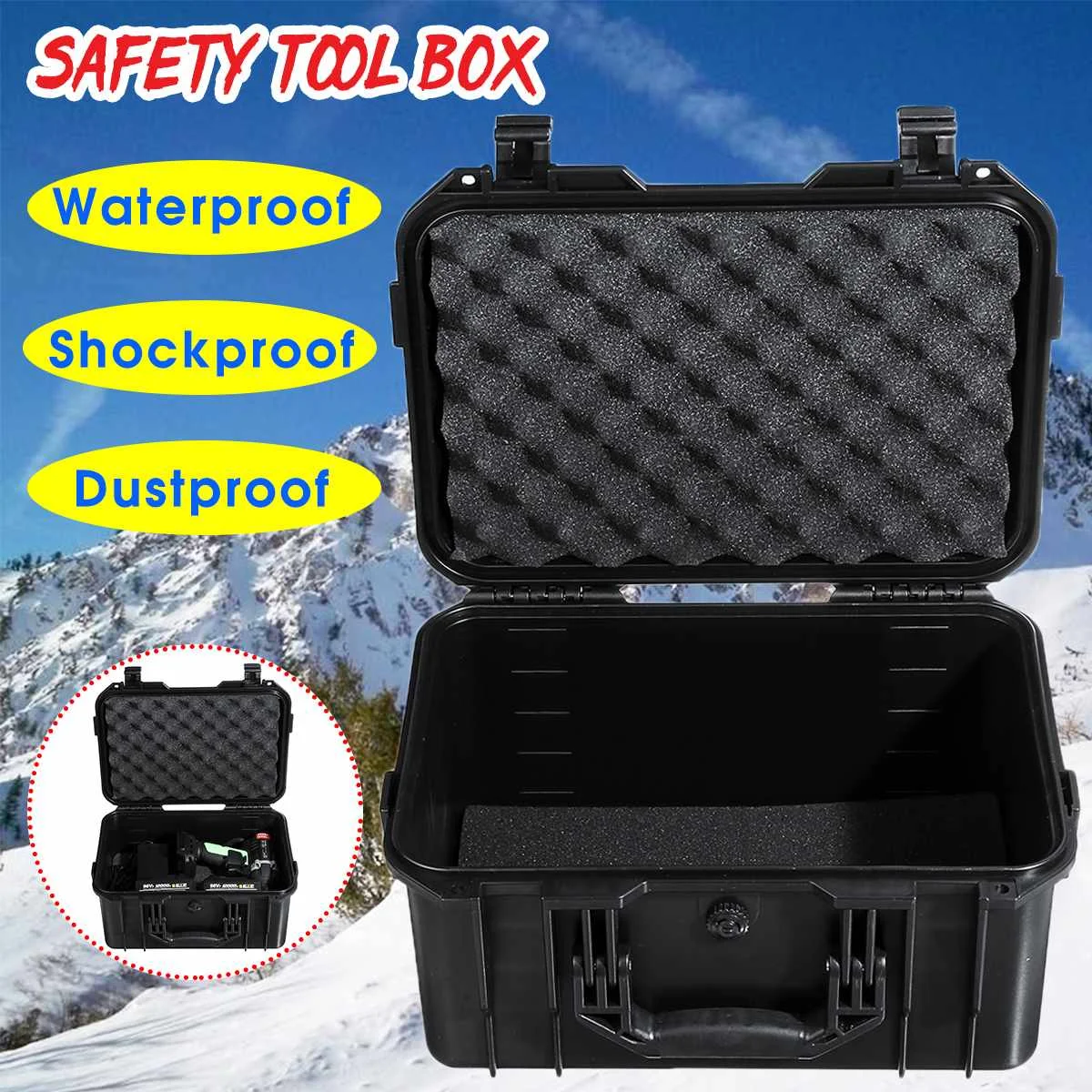 ABS герметичный ящик для инструментов защитное оборудование ударопрочная коробка