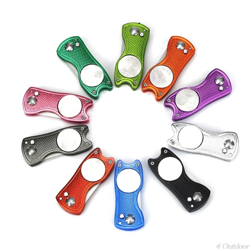 Вилка Для Гольфа Складная из нержавеющей стали с магнитной кнопкой | Спорт и