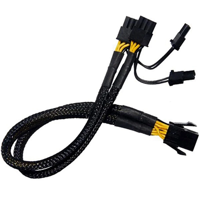 

10Pcs 6-Pin to Dual 8-Pin Power Cable PCIe PCI-E 6-Pin to Dual 8-Pin Graphics Card Splitter Suitable for BTC ETH Miners