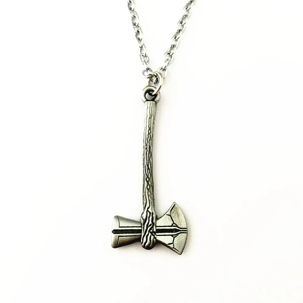 

HBSWUI Superhero The axe Necklace High Quality TV Movie Show Fashion Metal Jewelry Woman/Boy Gift