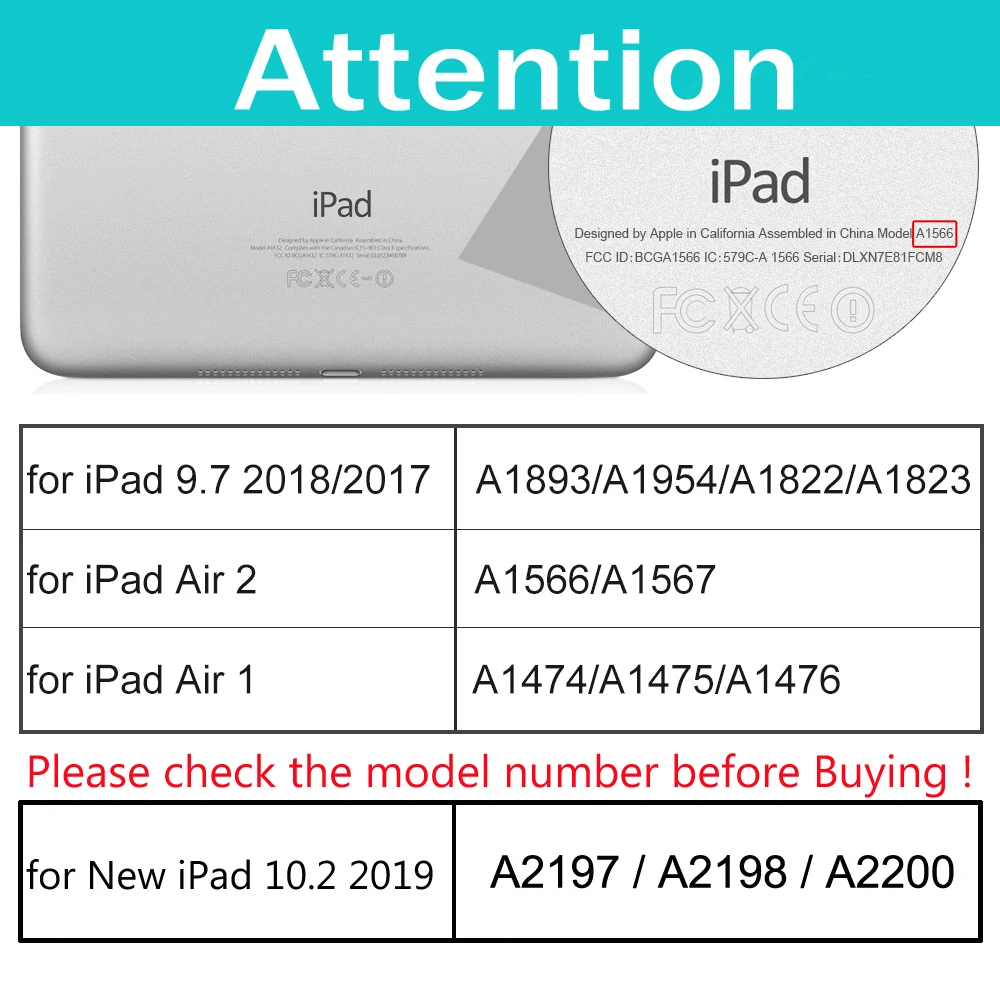 Для iPad Air 2 Air 1 чехол 9,7 Funda силиконовый мягкий задний из искусственной кожи умный чехол для iPad 6го поколения Чехол 10,"