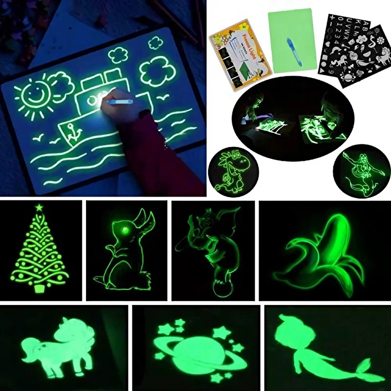 

Светящаяся детская доска al ding, темная флуоресцентная din для детей, развивающая игрушка для детей