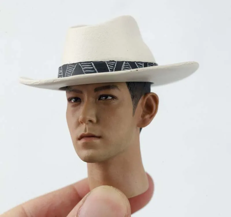 Масштаб 1/6 голова Bigbang с крышкой T.O.P Choi сын Hyun резьба по голове для 12-дюймовой