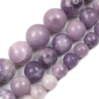 natural purple chalcedony stone beads round loose spacer beads 15strand 6810mm for jewelry making diy necklace bracelets