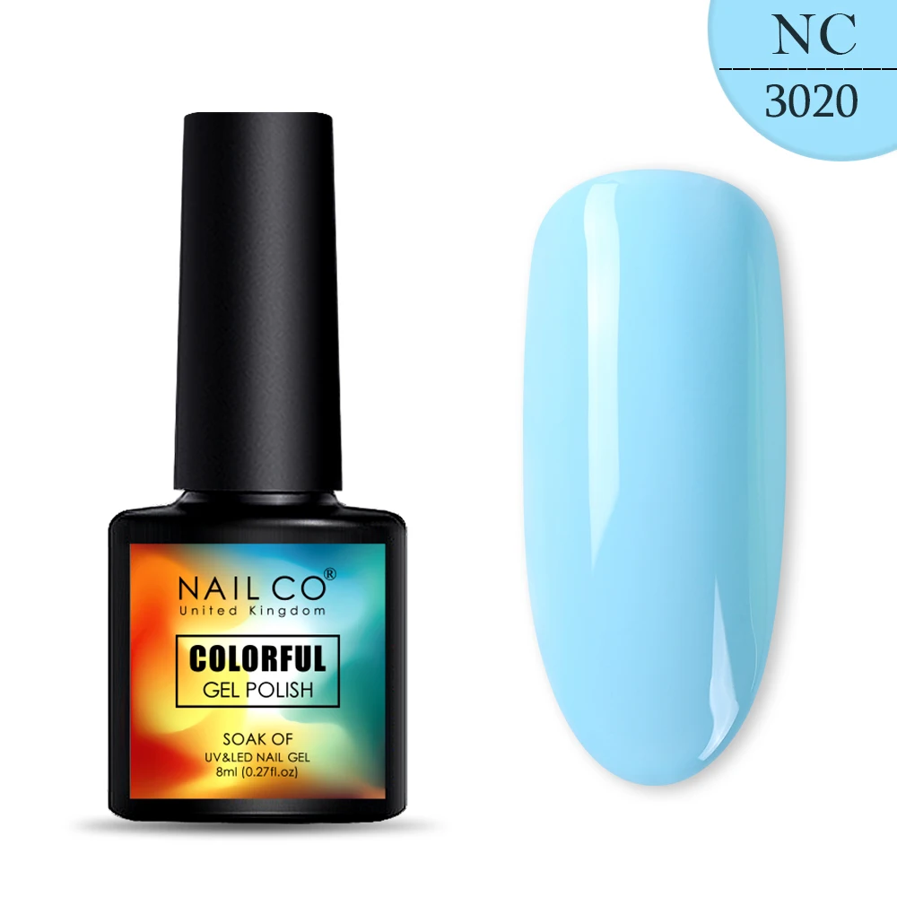 3020 NAILCO, новинка, 8 мл, 130 цветов, светодиодный Гель-лак для ногтей УФ гель для ногтей, салонный домашний лак, Гель-лак, гибридный, впитывающий - Цвет: 3020