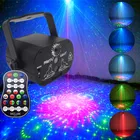 Миниатюрный RGB диско-светильник, светодиодный лазерный сценический прожектор красного, синего, зеленого цветов, с USB-зарядкой, светильник для свадьбы, дня рождения, дискотеки