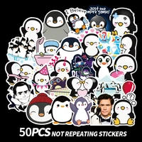 50 sheets mr poppers penguin american drama kawaii mini sticker pvc graffiti sticker suitcase luggage guitar car stickers