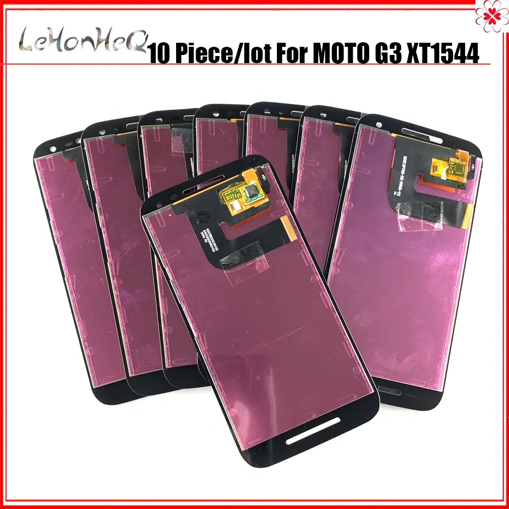 10 шт./лот ЖК дисплей для Motorola Moto G3 G 3rd XT1541 XT1544 сенсорный экран дигитайзер сборка MOTO