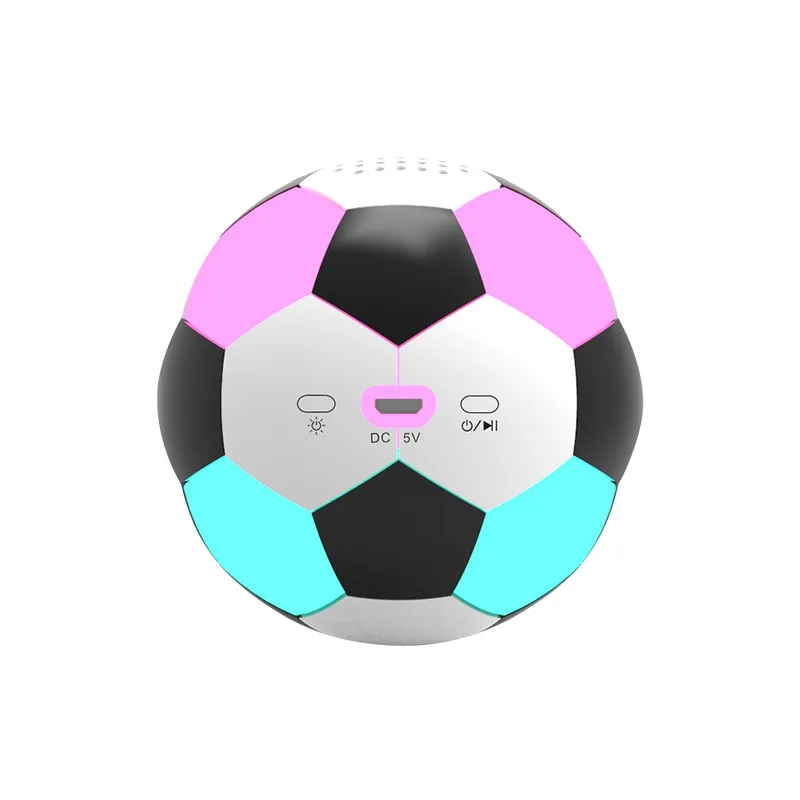 Новинка 2020 цветная Беспроводная Bluetooth Колонка для футбола 3D RGB уличная колонка