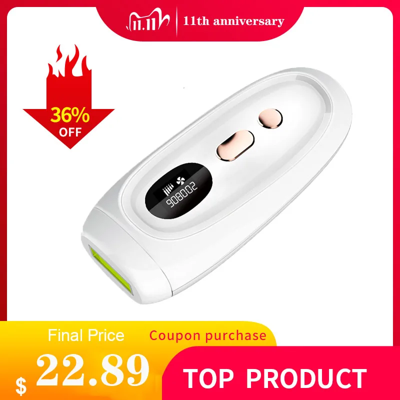 

Профессиональный Перманентный лазерный эпилятор IPL, эпилятор для удаления волос, фотоэпилятор для тела с подсветкой 500000 градусов для женщи...