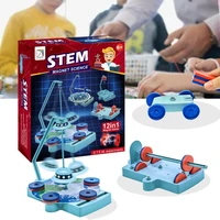eye catching practical experimental kit 12 in 1 parent child interactive plastic magnetic science experimental kit for school