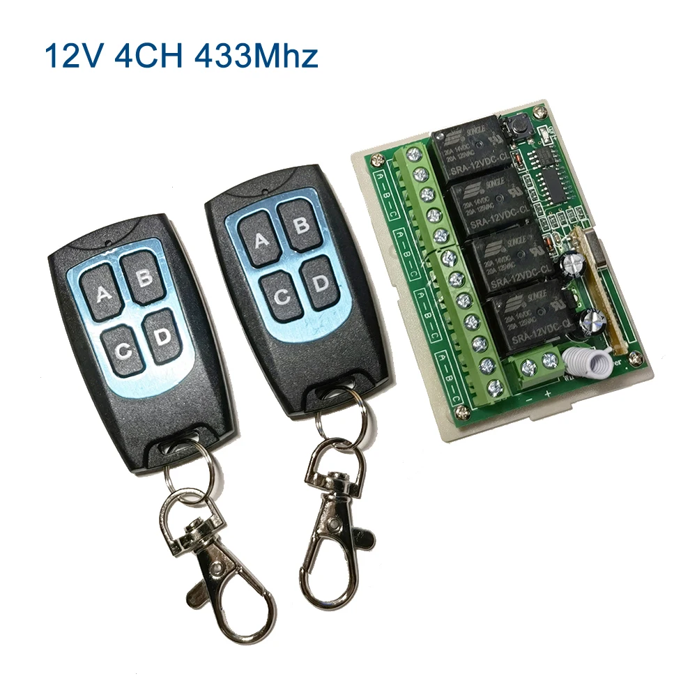 Универсальный беспроводной пульт дистанционного управления 433 МГц 12 В