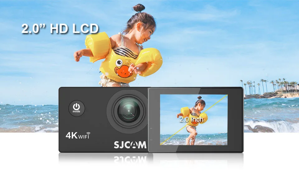 Экшн-камера SJCAM SJ4000 AIR, Спортивная, 4 k@ 30FPS, WiFi, 2,0 дюймов, ЖК-экран, для дайвинга, 30 м, водонепроницаемая, SJ 4000, камера для экстремальных видов спорта, DV