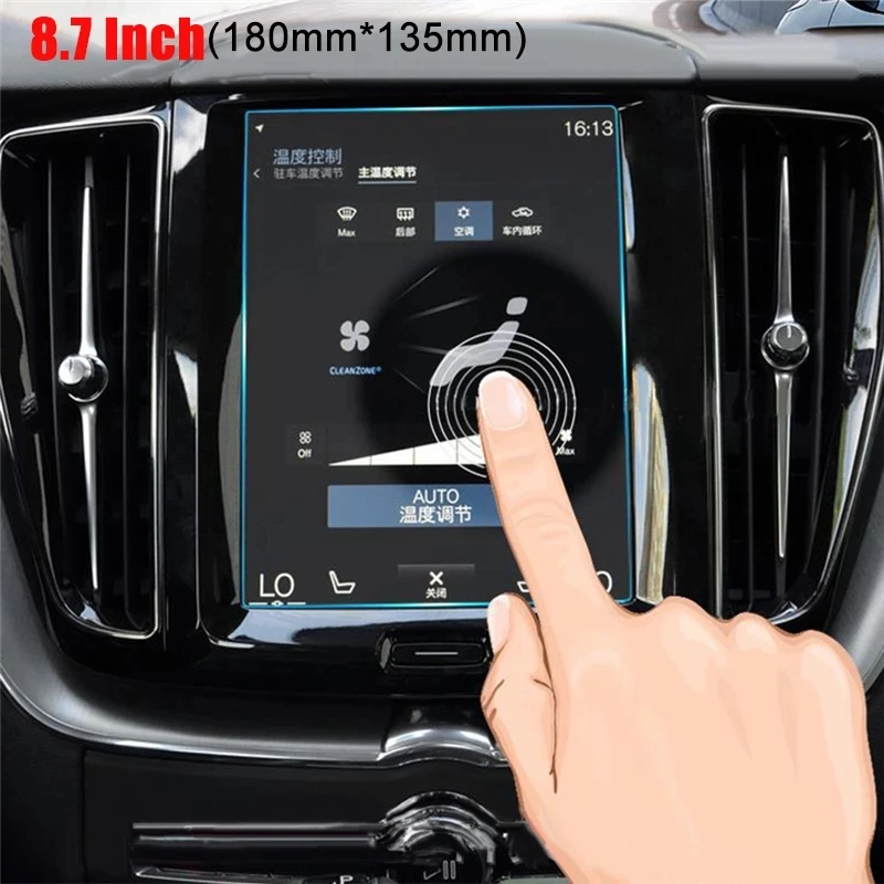 

Car Navigation GPS Screen Protector Tempered Toughened Film For Volvo S90 XC60 XC90 XC40 2016 2017 2018 2019 V90 V60 8.7 Inch