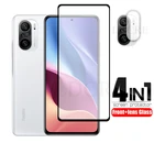 2 предмета в комплекте, для Xiaomi Redmi K40 стекло полное защитное стекло экрана для Redmi K40 Pro защитная пленка на стекло для телефона Redmi K40 Pro Plus K40 игровой объектив