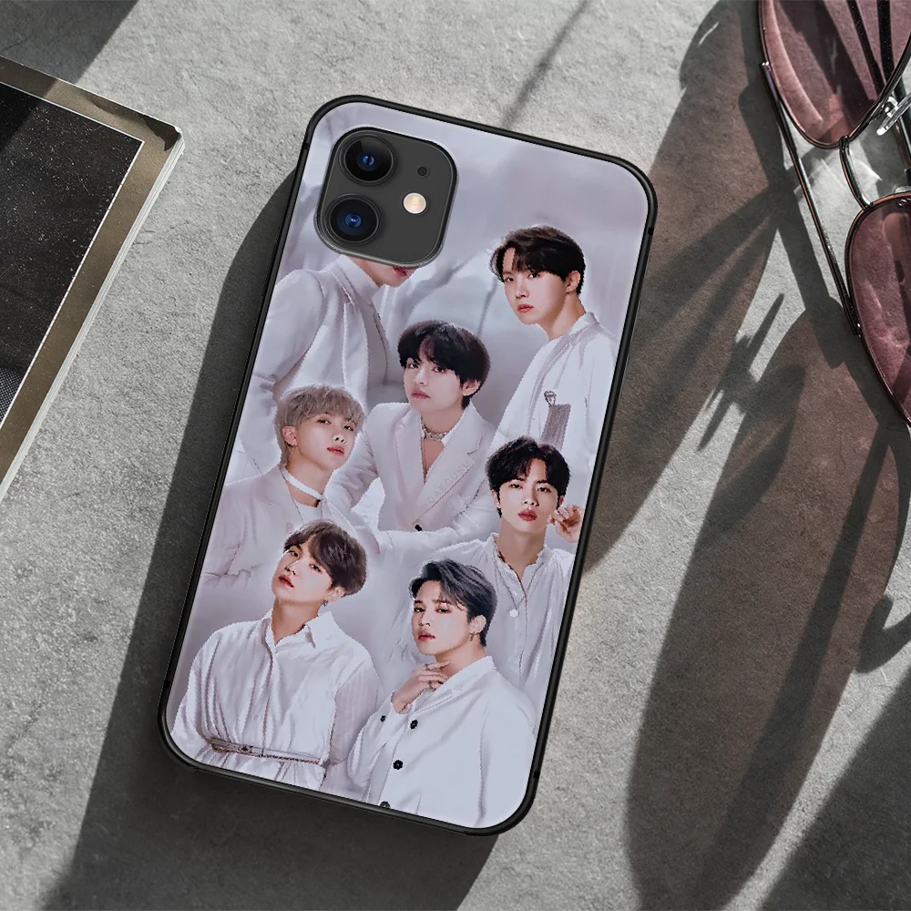 

Bangtan Boys KPOP Phone Case Cover Hull For iphone 5 5s se 2020 6 6s 7 8 12 mini plus X XS XR 11 PRO MAX black Prime 3D Hoesjes