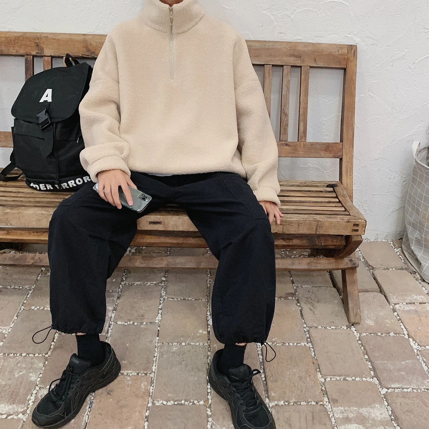 2019 осенняя и зимняя Корейская версия нового пятна с высоким воротником Локомотив