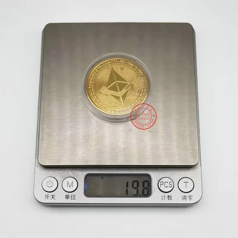 Монеты с золотым/серебряным покрытием 10 шт. креативные монеты для эфириума