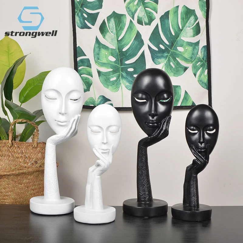 Strongwell Nordic тишина лицом фигурка животного абстрактный Скульптура смолы