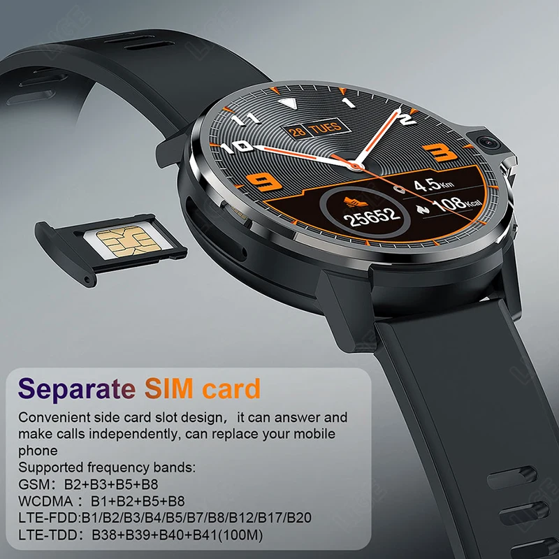 Смарт-часы LIGE мужские с поддержкой SIM-карты 1 6 дюйма 4 + 64/128 ГБ | Электроника