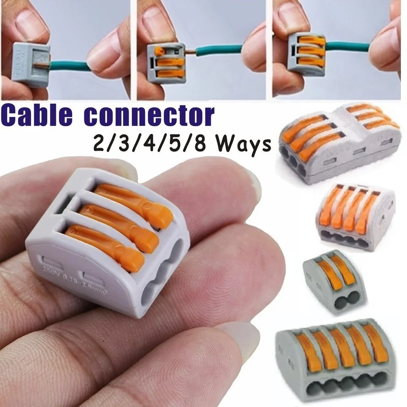 100 шт./лот МИНИАТЮРНЫЙ быстрый Универсальный Компактный проводной автомобильный