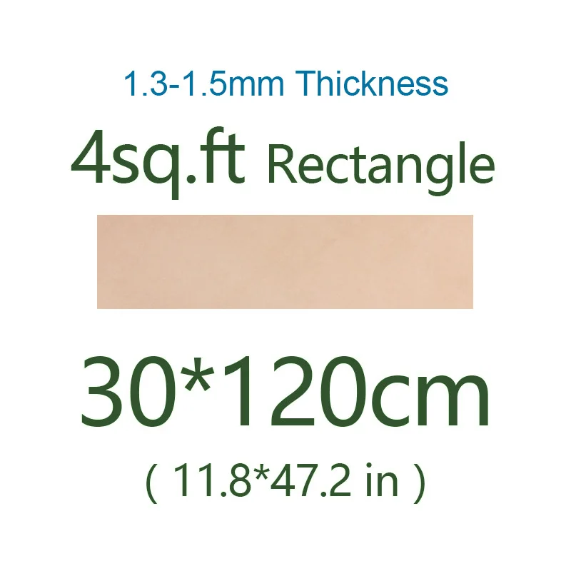 1.5mm Thick 30x120cm Натуральная кожа растительного дубления воловья кожа кусок материал, можно гравировать крашение кожевенное ремесло Diy основной цвет несколько толщины - Цвет: 1.5mm Thick 30x120cm