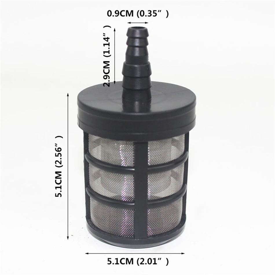 

VOGVIGO 9~14mm Hose Pipe Filter Car Wash SS Irrigation Pump Filters Sprayer Diaphragm Pump Absorbent Filtering Net Strainer Mesh