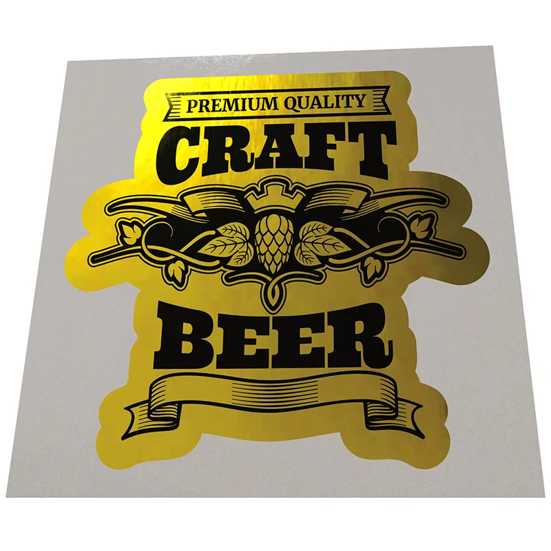 Рисунок 2 - Глянцевая Золотая наклейка