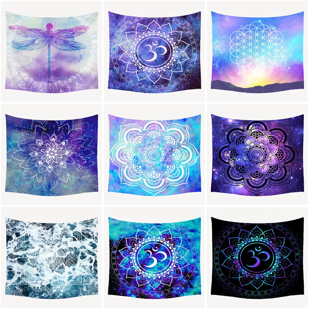 Мандала Стиль Настенный Гобелен для дома Psychedelic украшения мульти-дизайн богемное
