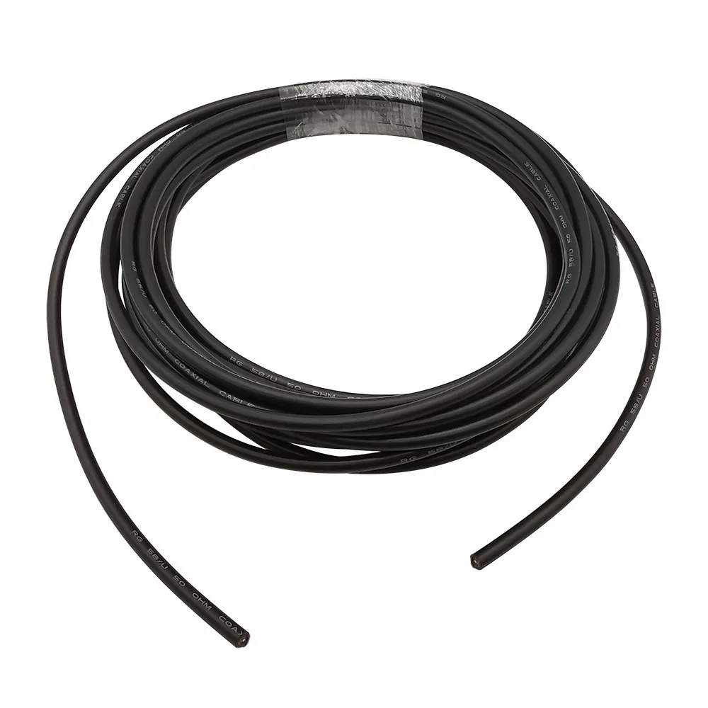 Черный РЧ коаксиальный кабель RG58 RG58U 50ohm Медь Core отрезок Провода