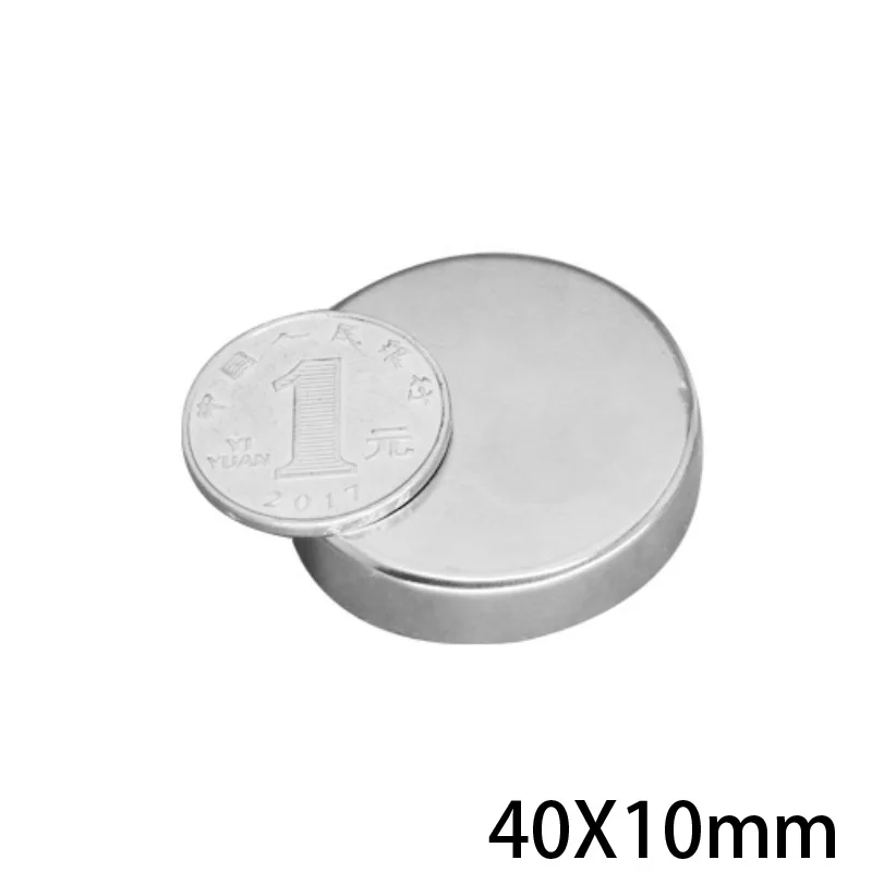 1/2/3/5/10 шт. 40x10 мм N35 большие круглые магниты 40 x 10 неодимовый магнит Постоянный NdFeB