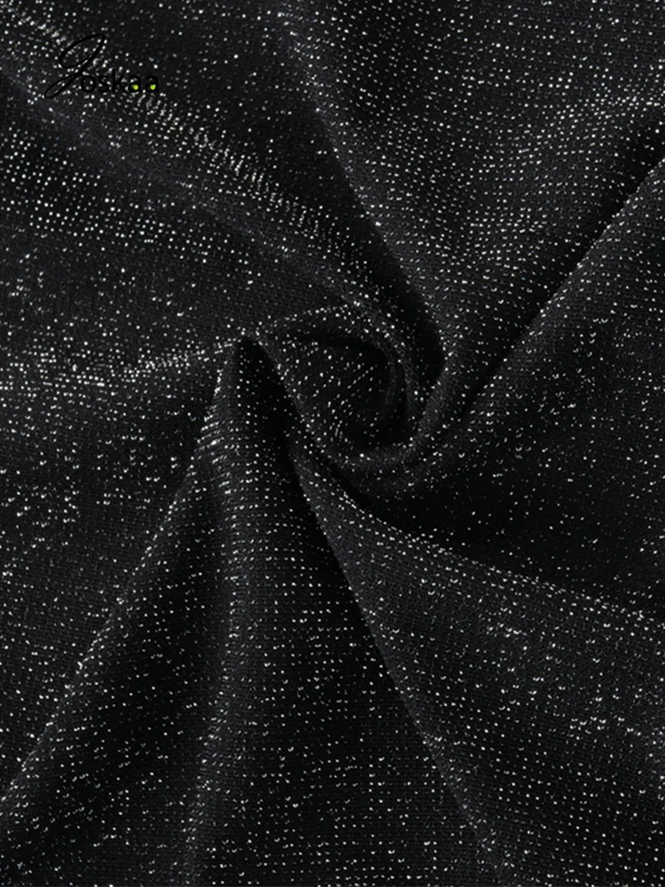 

Joskaa Sexy Backless Women Streetwear Shiny Outstanding Hooded Jumpsuits Long Sleeve Sparkling 2021 One Piece Overalls with Mask