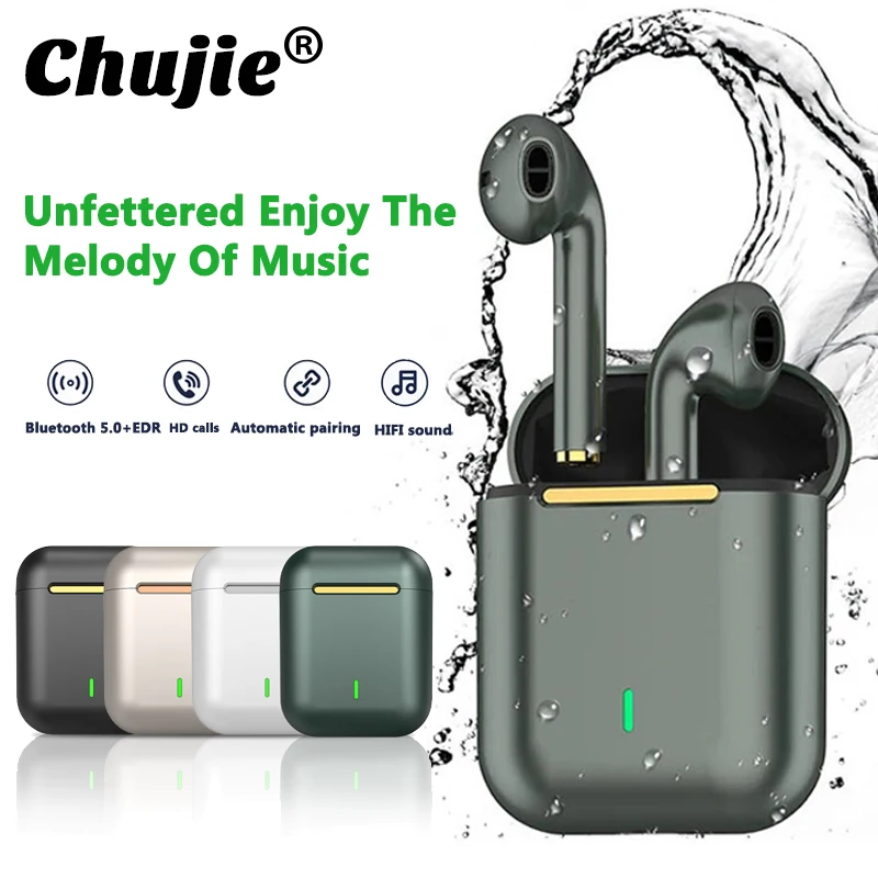 J18 наушники вкладыши TWS Bluetooth Музыка динамик водонепроницаемый Сенсорный