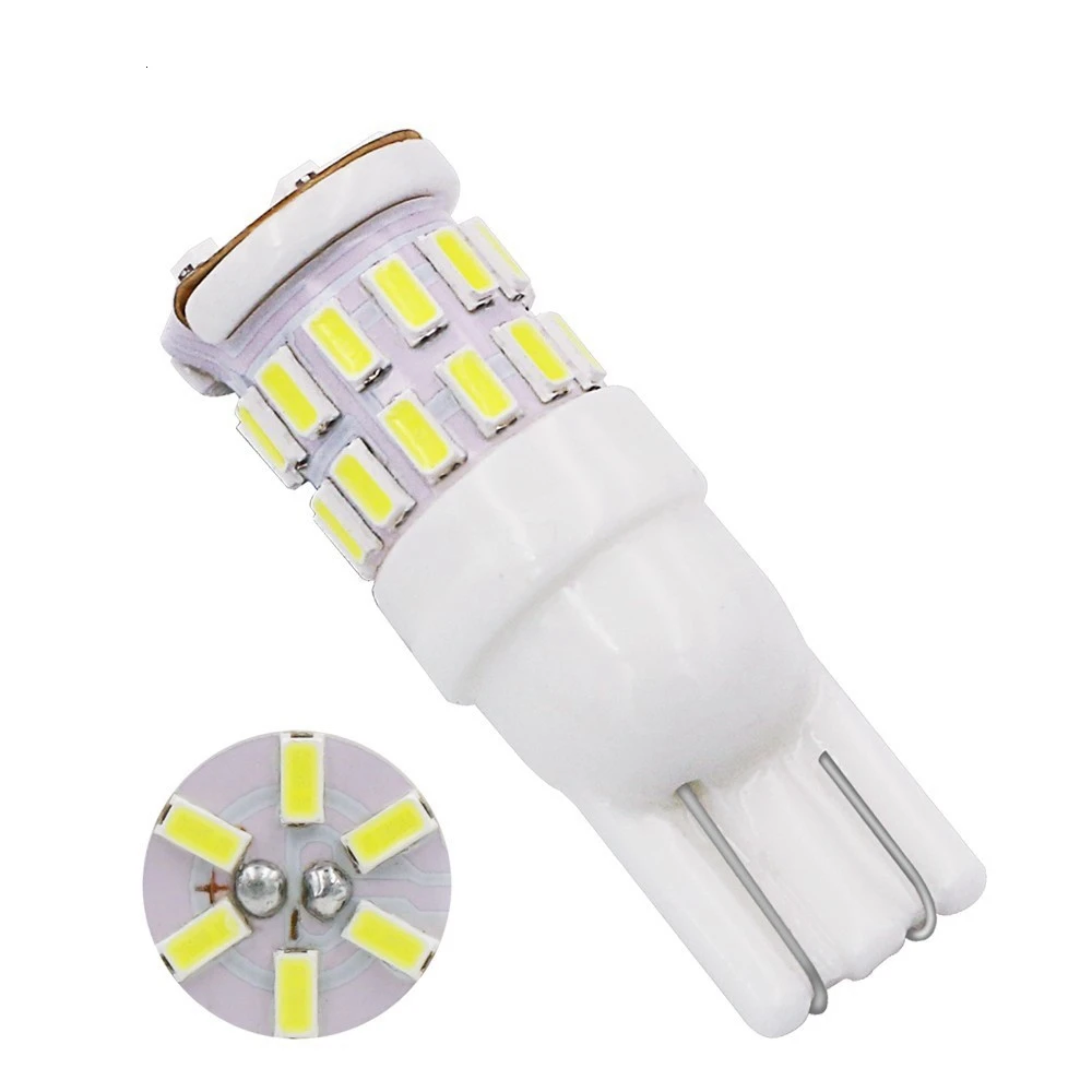 2 шт. W5w светодиодный T10 светодиодный лампы 30SMD 3014 Стоянкы Автомобилей Автомобиля сигнальный фонарь Интерьер Карта Потолочные плафоны 12V
