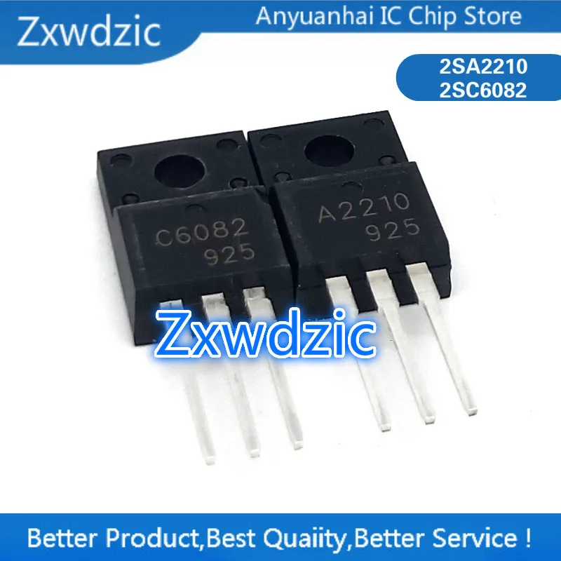 10 шт. A2210 C6082 TO-220F партиями по 5 пар заказ от 2SA2210 + 2SC6082)-220 | Электронные компоненты и