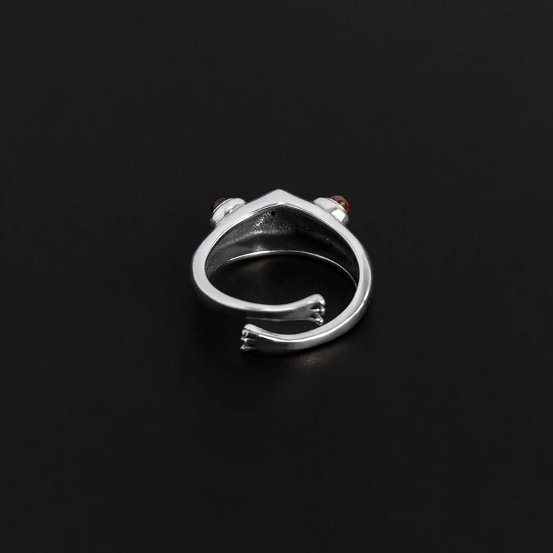 

1 Pc Cute Frog Open Rings for Women Vintage Cute Animal Frog Finger Ring Band Silver Fashion Party Jewelry Gifts Adjustable
