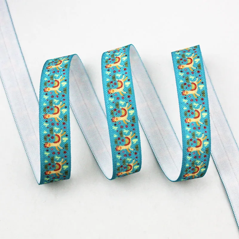 

5/8 "; Принт с животными и героями из мультфильмов; Стретч сделай-сам повязка на голову швейная вспомогательные ленты 16 ММ животных штаны с эла...