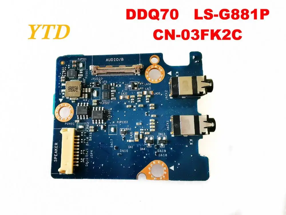 Оригинальный Для DELL DDQ70 аудио Плата LS G881P CN 03FK2C испытанное хорошее Бесплатная
