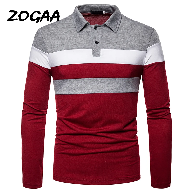 

ZOGAA Men's Polo Shirt 2020 Summer Short Sleeve Cotton Button Stripe Men's High Quality Casual Polo Shirt Golf
