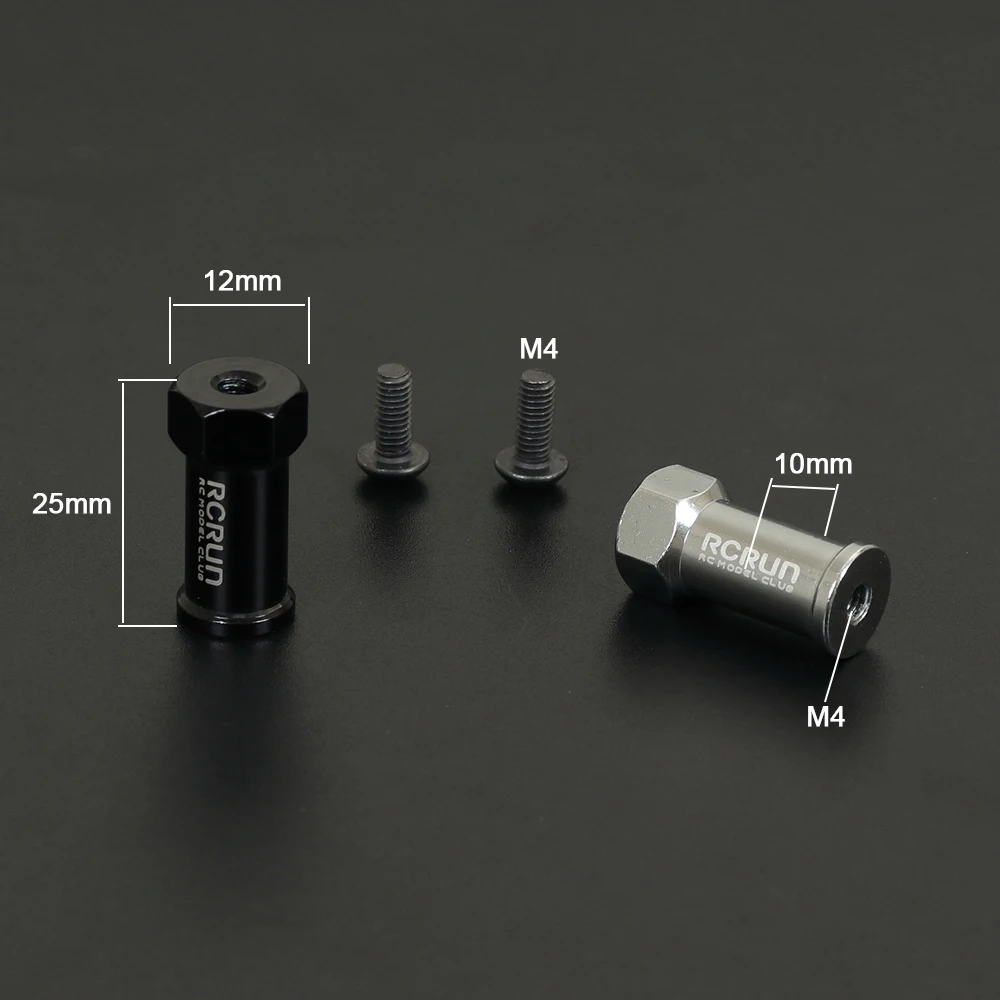 Металлический держатель для запасного колеса RCRUN 12 мм шестигранное стандартное